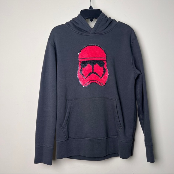 Gap XL (12) Star Wars kids sweatshirt with changing sequent decal. - Picture 2 of 8